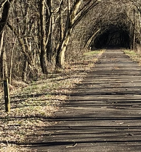 black hole with mile marker